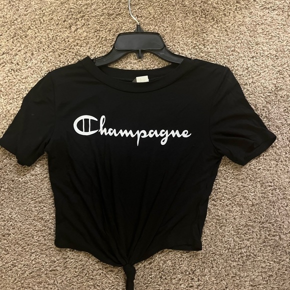 Champagne Crop Tee - Picture 4 of 4